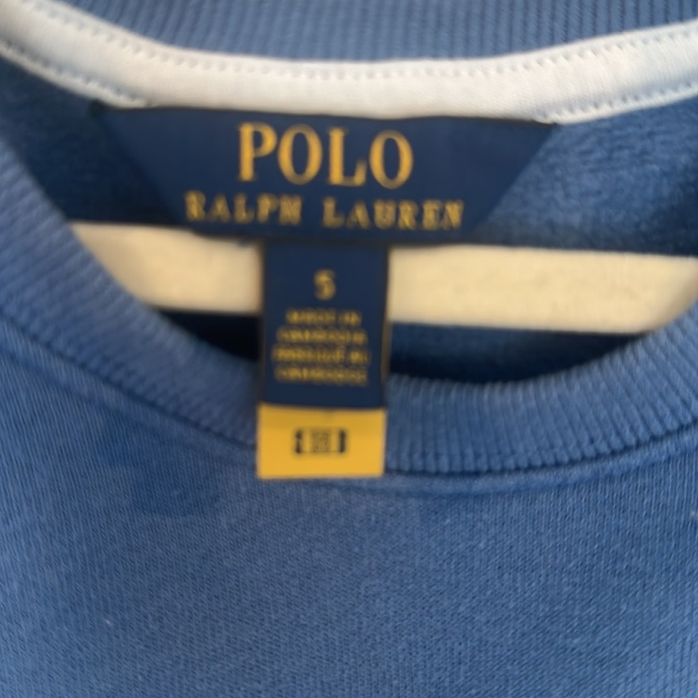 Girls polo Ralph Lauren fleece dress - Picture 2 of 4